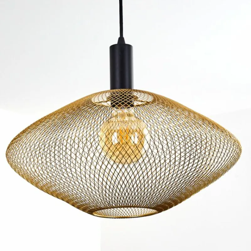 Lampes Dorées-hofstein Suspension Moholm Noir, 1 lumière