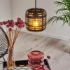 Style Boho-Chic-hofstein Suspension Mongolei Noir, 1 lumière