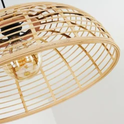 Style Boho-Chic-hofstein Suspension Mongolei Noir, 1 lumière