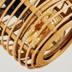 Style Boho-Chic-hofstein Suspension Mongolei Noir, 1 lumière