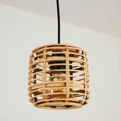 Style Boho-Chic-hofstein Suspension Mongolei Noir, 1 lumière