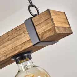 Lampes Industrielles-hofstein Suspension Montgomery Écru, Noir, 5 lumières