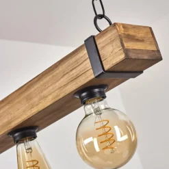 Lampes Industrielles-hofstein Suspension Montgomery Écru, Noir, 4 lumières