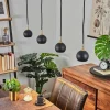 Lampes Dorées-hofstein Suspension Morrison Noir, 4 lumières