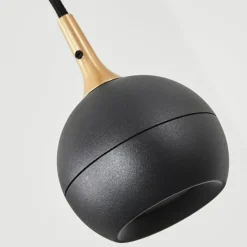 Lampes Dorées-hofstein Suspension Morrison Noir, 4 lumières