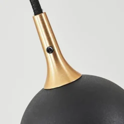 Lampes Dorées-hofstein Suspension Morrison Noir, 4 lumières