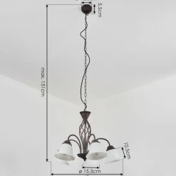 hofstein Suspension Mosquerito Rouille, 5 lumières