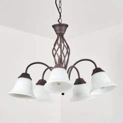 hofstein Suspension Mosquerito Rouille, 5 lumières