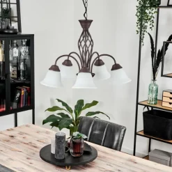 hofstein Suspension Mosquerito Rouille, 5 lumières