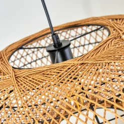 Style Boho-Chic-hofstein Suspension Mulstrand Noir, 1 lumière