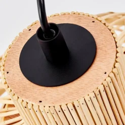 Style Boho-Chic-hofstein Suspension Muritinga Noir, 1 lumière