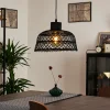 Style Boho-Chic-hofstein Suspension Muritinga Noir, 1 lumière