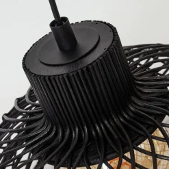 Style Boho-Chic-hofstein Suspension Muritinga Noir, 1 lumière