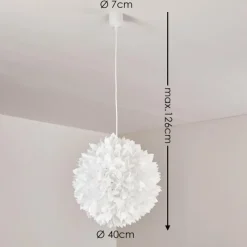 hofstein Suspension Murten Blanc, 1 lumière* Suspensions