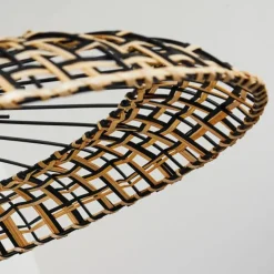 Style Boho-Chic-hofstein Suspension Musuku Noir, 1 lumière