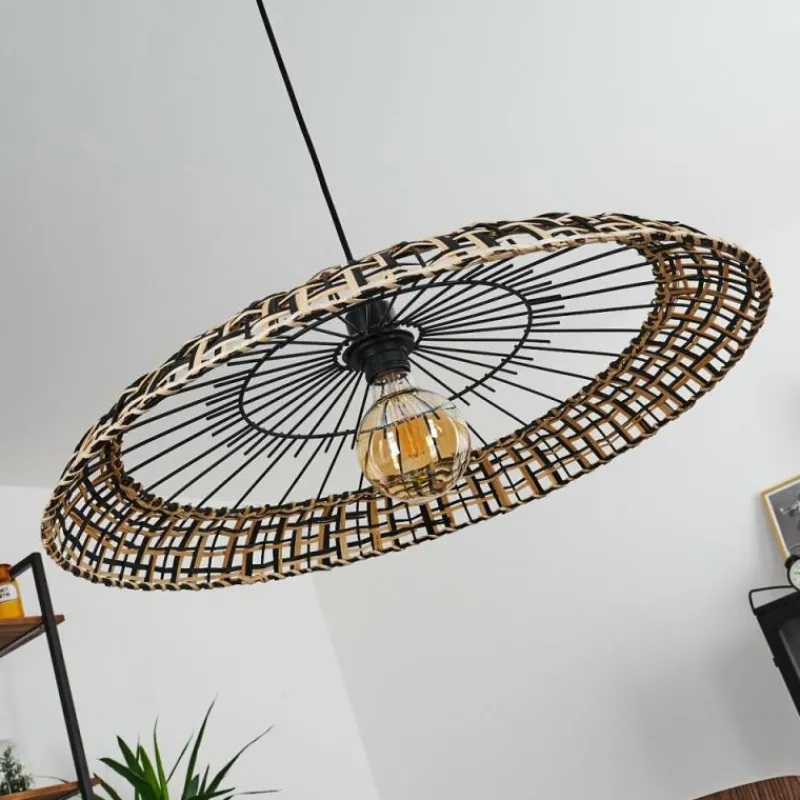 Style Boho-Chic-hofstein Suspension Musuku Noir, 1 lumière
