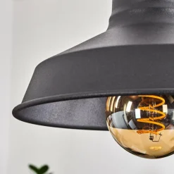 Style Boho-Chic-hofstein Suspension Nacate Écru, Noir, 1 lumière