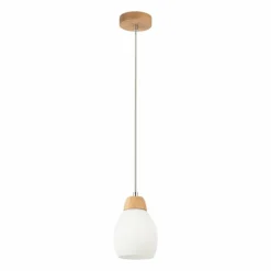 Lampes En Bois-hofstein Suspension Nacimiento Bois clair, 1 lumière