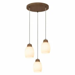 Lampes En Bois-hofstein Suspension Nacimiento Bois clair, 3 lumières