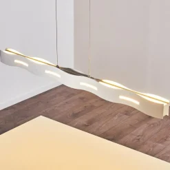 hofstein Suspension Nagold LED Nickel mat, 1 lumière