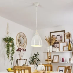 Lampes Vintages & Rétros-hofstein Suspension Naipa Blanc, 1 lumière