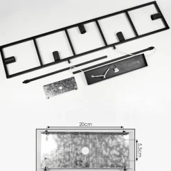 hofstein Suspension Nanbong Noir, 5 lumières* Suspensions