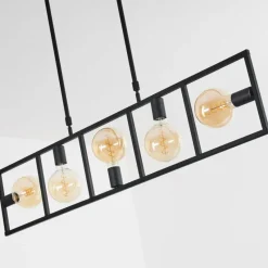 hofstein Suspension Nanbong Noir, 5 lumières* Suspensions