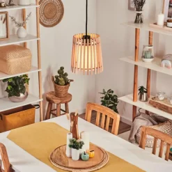 Lampes En Tissu-hofstein Suspension Napili Noir, 1 lumière