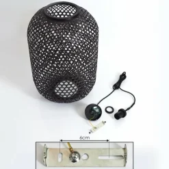 Luminaires Scandinaves-hofstein Suspension Narowai Noir, 1 lumière