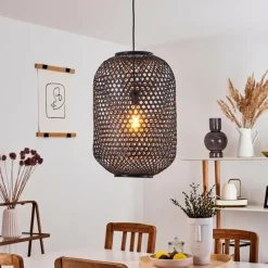 Luminaires Scandinaves-hofstein Suspension Narowai Noir, 1 lumière