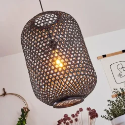 Luminaires Scandinaves-hofstein Suspension Narowai Noir, 1 lumière