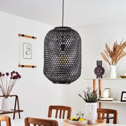 Luminaires Scandinaves-hofstein Suspension Narowai Noir, 1 lumière