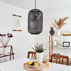 Luminaires Scandinaves-hofstein Suspension Narowai Noir, 1 lumière