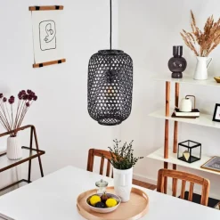 Luminaires Scandinaves-hofstein Suspension Narowai Noir, 1 lumière