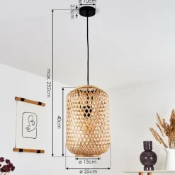 Luminaires Scandinaves-hofstein Suspension Narowai Noir, 1 lumière