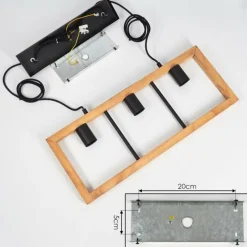 Lampes Vintages & Rétros-hofstein Suspension Nauleua Noir, 3 lumières