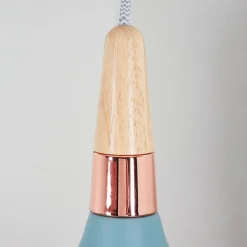Luminaires Scandinaves-hofstein Suspension Noez Bleu, 1 lumière