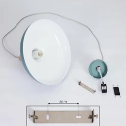 Luminaires Scandinaves-hofstein Suspension Noez Bleu, 1 lumière