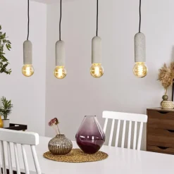 hofstein Suspension Nonume Noir, 4 lumières