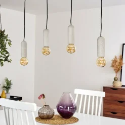 hofstein Suspension Nonume Noir, 4 lumières