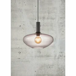 Luminaires Scandinaves-Luminaires Nordlux Suspension Nordlux ALTON Noir, 1 lumière