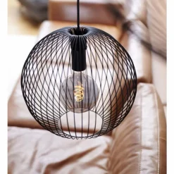 Luminaires Scandinaves-Luminaires Nordlux Suspension Nordlux BERONI Noir, 1 lumière