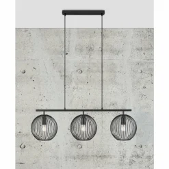 Lampes À Boules-Luminaires Nordlux Suspension Nordlux BERONI Noir, 3 lumières