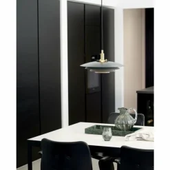 Luminaires Scandinaves-Luminaires Nordlux Suspension Nordlux BRETAGNE Gris, Laiton, 1 lumière