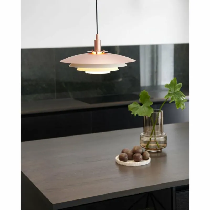 Luminaires Scandinaves-Luminaires Nordlux Suspension Nordlux BRETAGNE Cuivre, 1 lumière