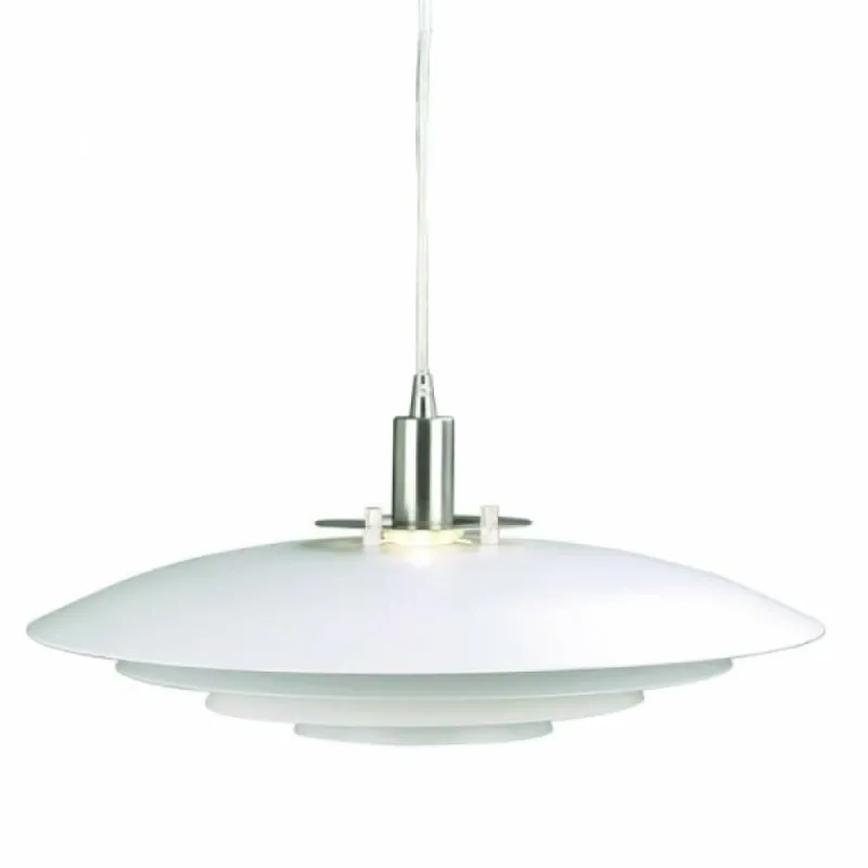 Luminaires Scandinaves-Luminaires Nordlux Suspension Nordlux BRETAGNE Blanc, 1 lumière