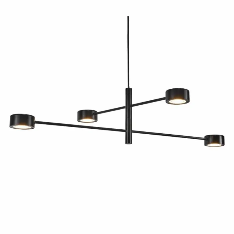 Luminaires Nordlux Suspension Nordlux CLYDE LED Noir, 4 lumières* Éclairage Led
