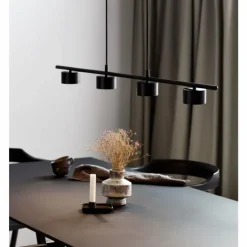 Luminaires Nordlux Suspension Nordlux CLYDE LED Noir, 4 lumières* Éclairage Led