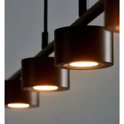Luminaires Nordlux Suspension Nordlux CLYDE LED Noir, 4 lumières* Éclairage Led
