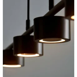 Luminaires Nordlux Suspension Nordlux CLYDE LED Noir, 4 lumières* Éclairage Led